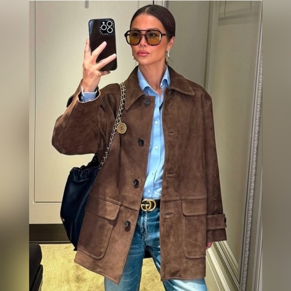 Soft suede jacket - Picture 12 of 14